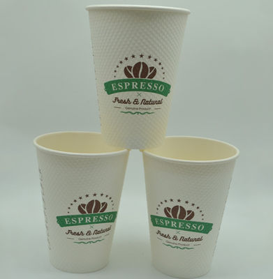 12oz 9g FDA Coffee معزول حليب شاي حبوب ذرة كوب ورقي للاستعمال مرة واحدة