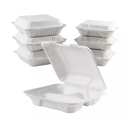 خذ بعيدًا ورق الكرافت البلاستيكي القابل للتصرف 3 مقصورات صندوق غداء مخصص