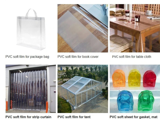 الصمغ الناعم للـ PVC فيلم شفاف لون PVC لون متجمد صمغ لامع لون PVC